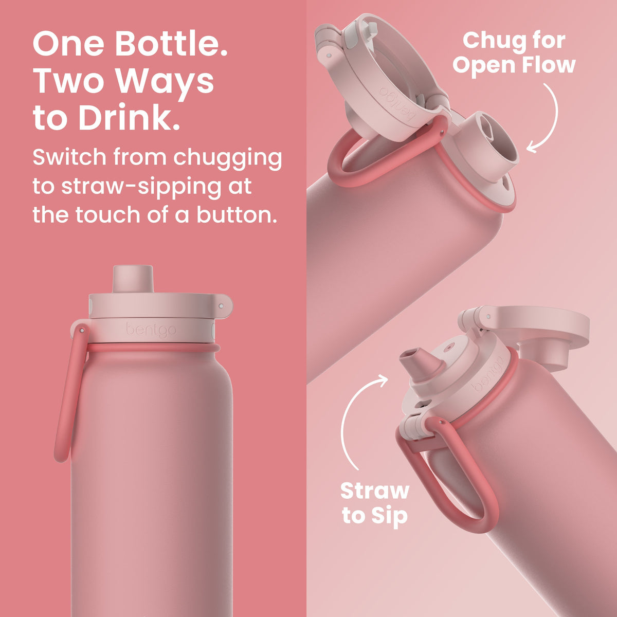 Bentgo Flip 2-in-1 Water Bottle (24 fl oz)
