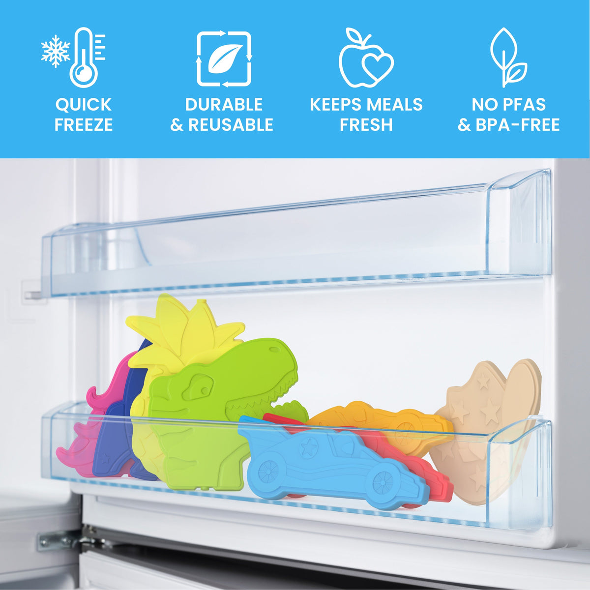 Bentgo Buddies Reusable Ice Packs (4-Pack)
