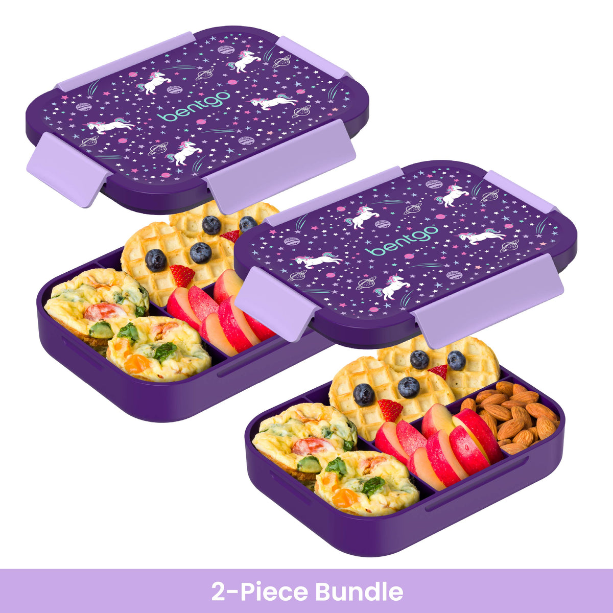 Bentgo Kids Snap & Go Lunch Box (2-Pack) - Unicorn