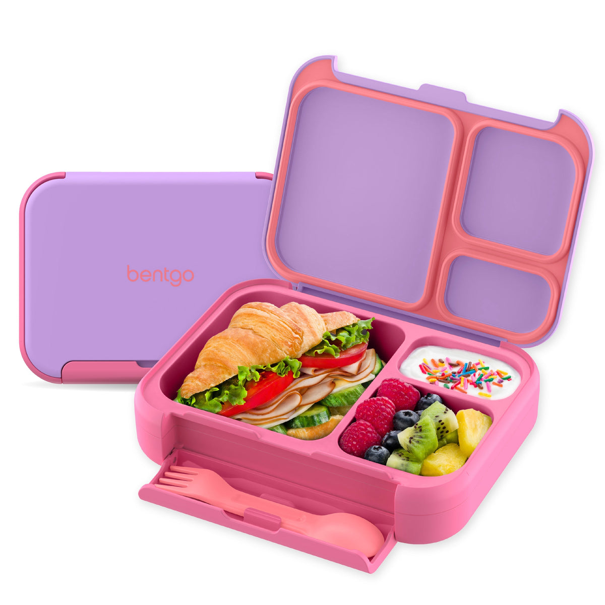 Bentgo Kids Stow & Go Lunch Box - Lilac Pink