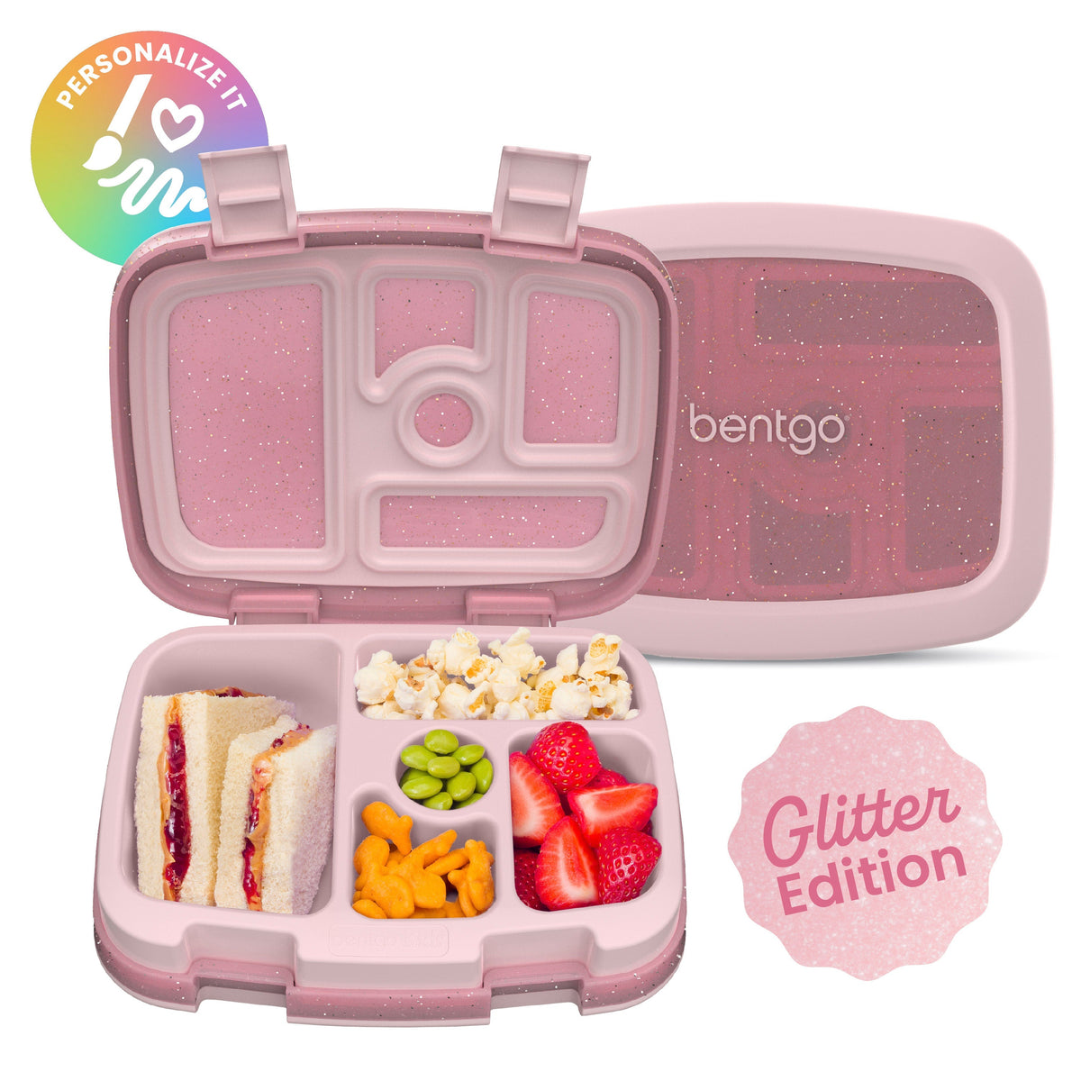 Bentgo Kids Lunch Box - Petal Pink Glitter