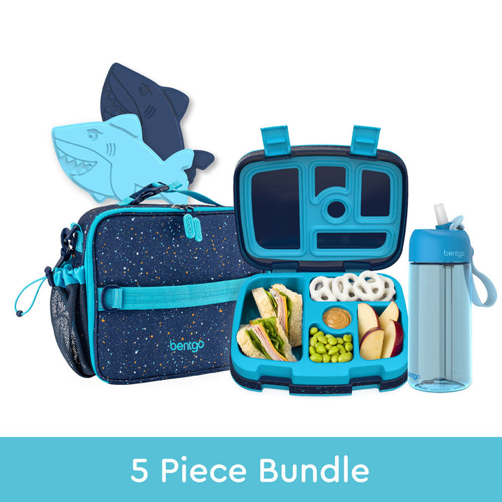 Bentgo Kids Prints Lunch 5-Piece Set with Ice Packs B2