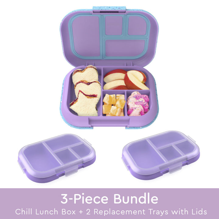 Bentgo Chill Kids Lunch Box & 2 Extra Trays with Lids L5