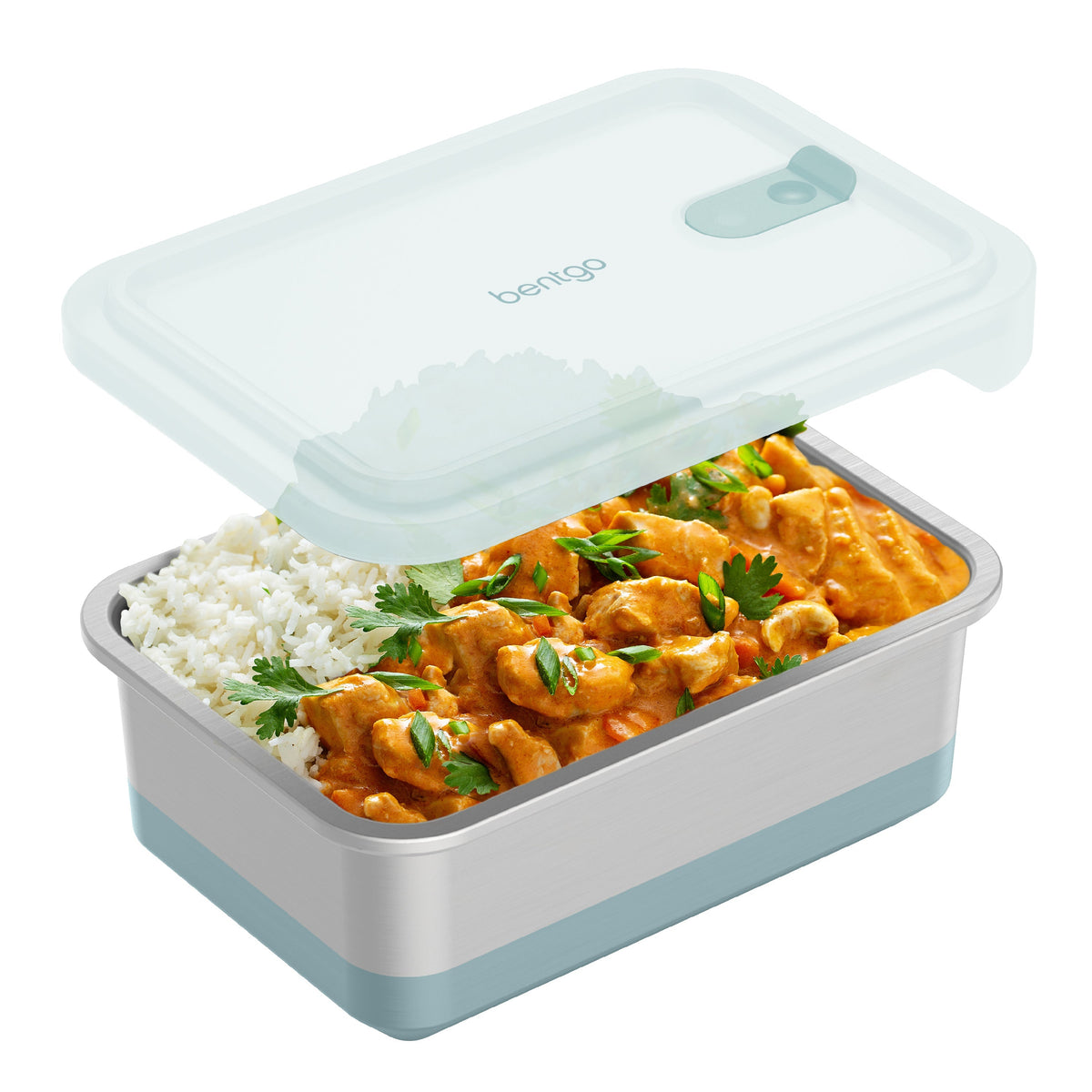 Bentgo MicroSteel Heat & Eat Container - Family Size 8.5 Cups - Aqua