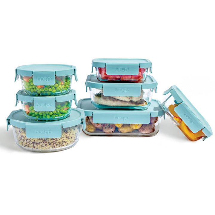 Bentgo Glass Leak-Proof Food Storage Set (14-Piece) F7