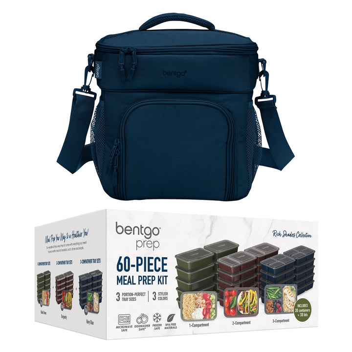 Bentgo Prep Deluxe Bag & 60-Piece Meal Prep Container Set S9
