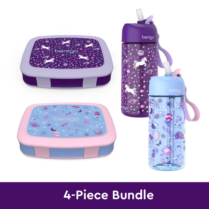 Bentgo Kids Prints Lunch Boxes & Water Bottles T0